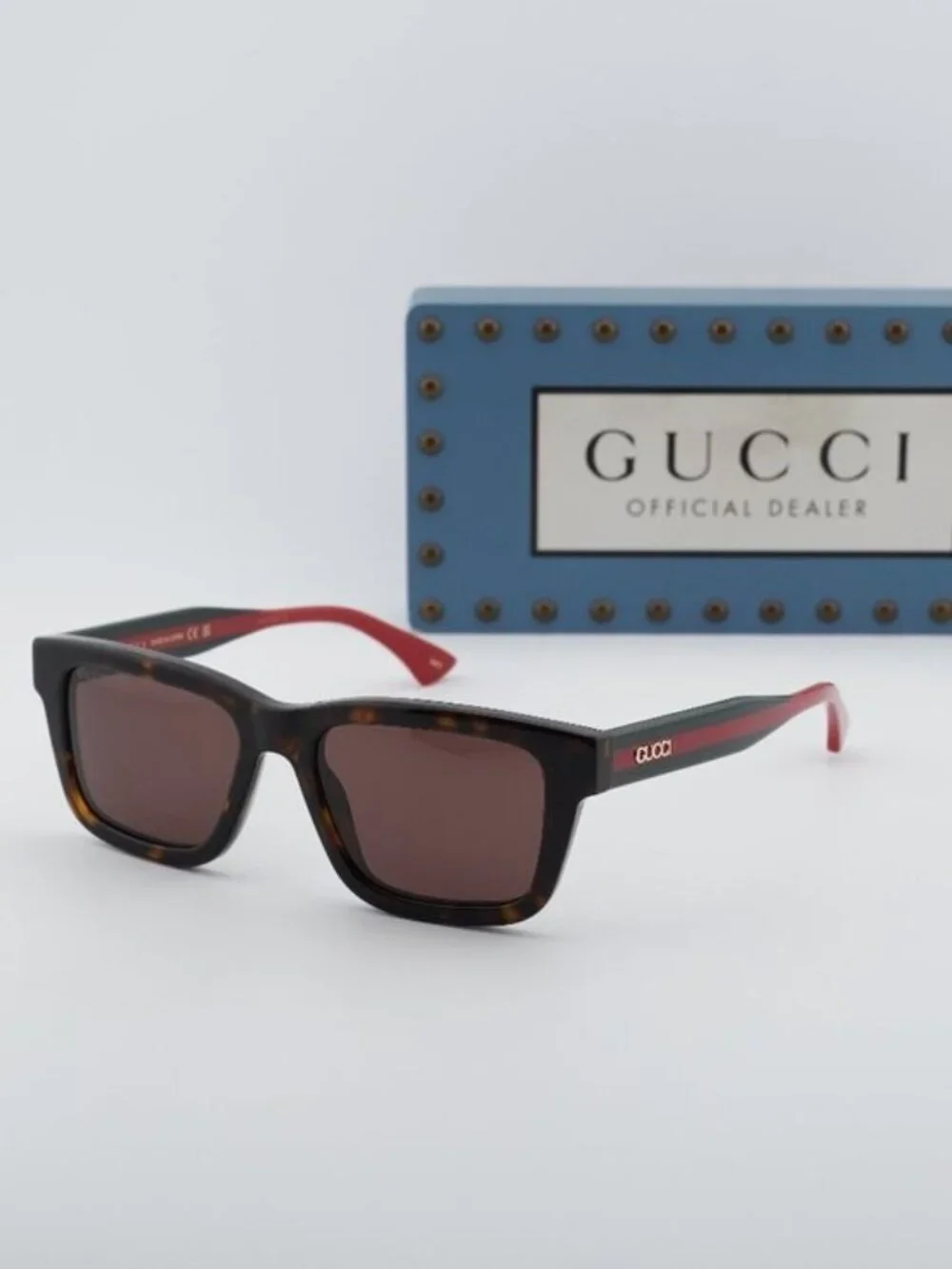 Gucci GG1869S 002 Square Sunglasses - Havana / Brown